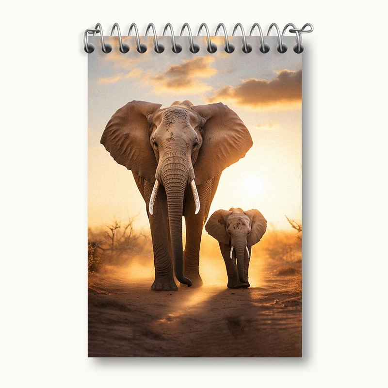 دفتر یادداشت 50 برگ خندالو مدل فیل کد F473