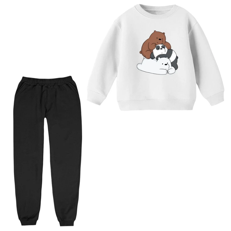 ست سویشرت و شلوار راحتی بچگانه مدل سه خرس کد 2  