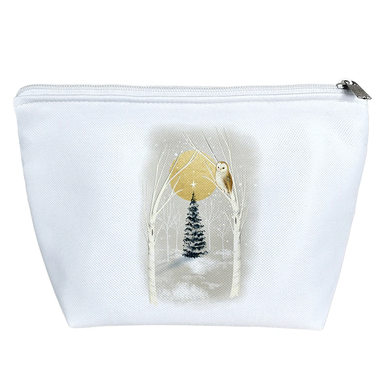 کیف لوازم آرایش دخترانه خندالو مدل جغد کریسمس کد H1071