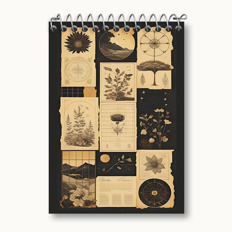 دفتر یادداشت 50 برگ خندالو طرح گل و گیاه و طبیعت کد N5617