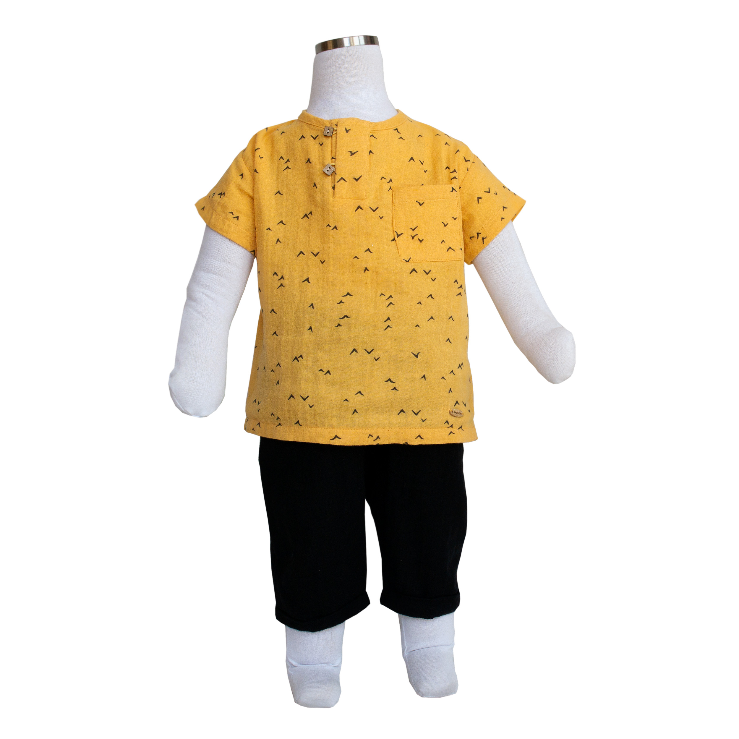 ست تی شرت  آستین کوتاه و شلوارک پسرانه مدل HARDAL