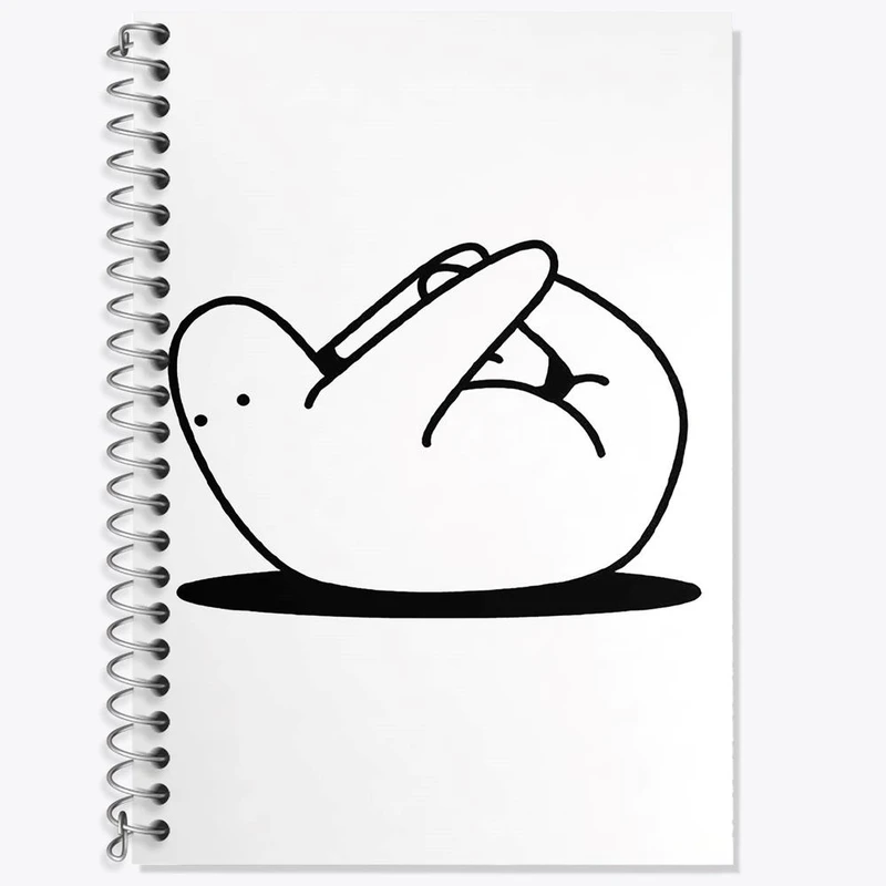 دفتر لغت 50 برگ خندالو مدل تنبل خسته کد 29420