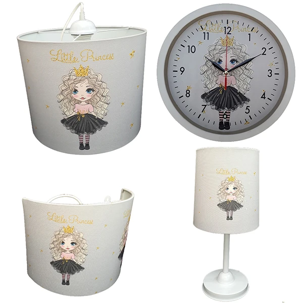 چراغ خواب اتاق کودک مدل پرنسس کد 1205 مجموعه 4 عددی