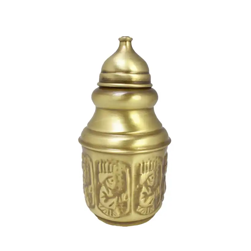 سرویس سماور ذغالی 20 پارچه برنجی مدل سیاه قلم