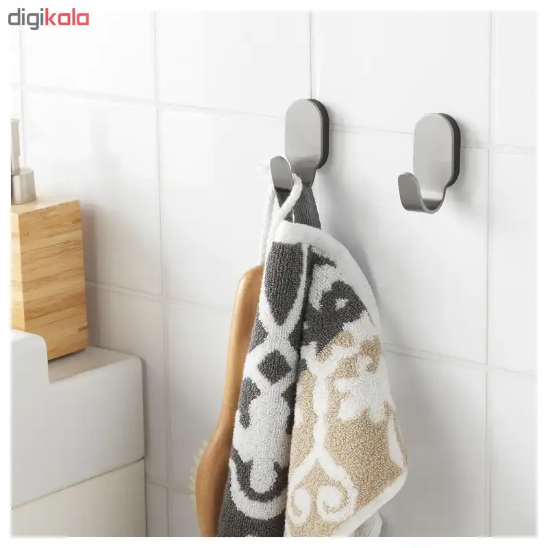 قلاب آویز حوله ایکیا مدل BROGRUND بسته دو عددی