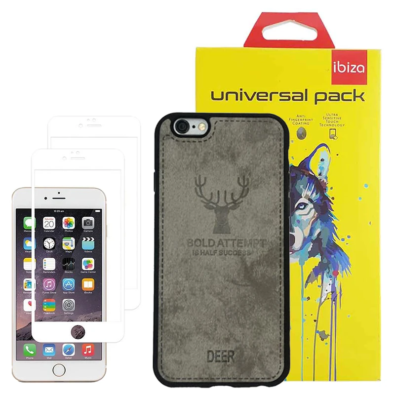 کاور ایبیزا مدل 2DER مناسب برای گوشی موبایل اپل Iphone 6/6s به همراه محافظ صفحه نمایش دو عددی