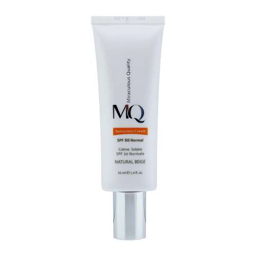 کرم ضد آفتاب رنگی ام کیو مدل NATURAL BEIGE-Normal حجم 55 میلی لیتر