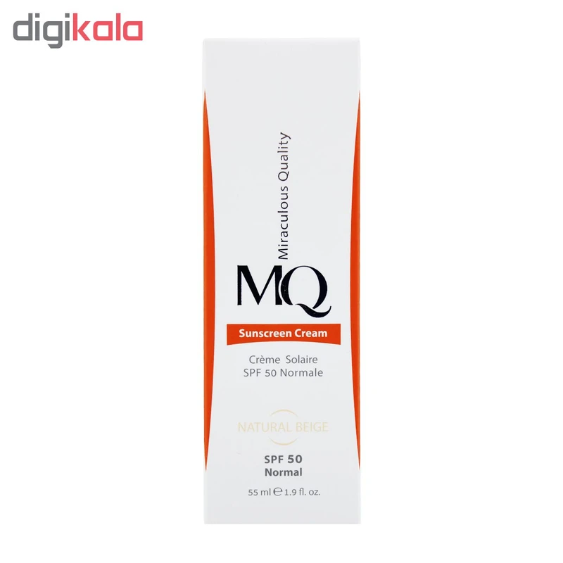 عکس شماره 4 : کرم ضدآفتاب رنگی ام کیو مدل natural beige-normal، حجم 55 میلی-لیتر