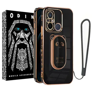 Odin cover model B@BY suitable for Xiaomi Redmi 12C / Poco C55 mobile phone with pop socket and strap