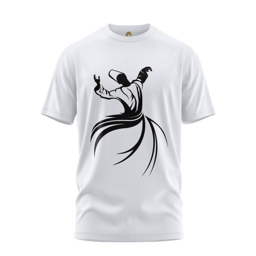 تی شرت آستین کوتاه زنانه هومرو مدل TW201 طرح رقص سماع - - 1