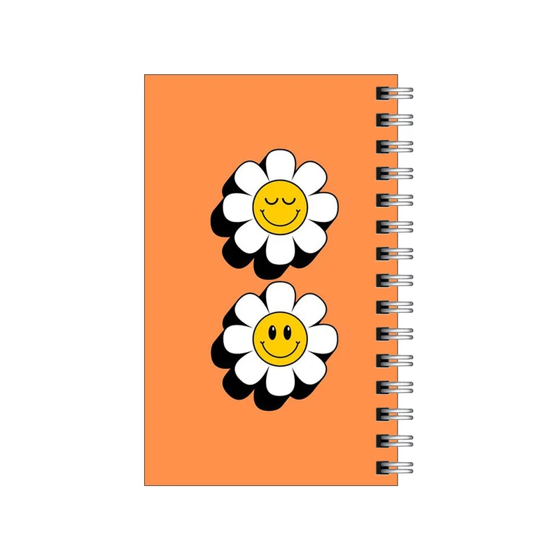 دفترچه یادداشت مدل to do list طرح گلهای خوشحال  کد 2348573