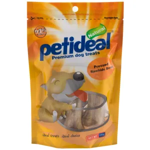 غذای تشویقی سگ پتی دل مدل PRESSED RAWHIDE BONE وزن 100 گرم