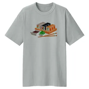 تی شرت لانگ آستین کوتاه زنانه مدل سوشی کد LL201 رنگ طوسی