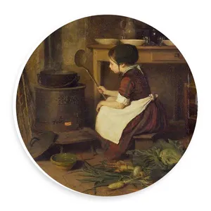 دیوارکوب طرح دختری در آشپزخانه مدل wtb303