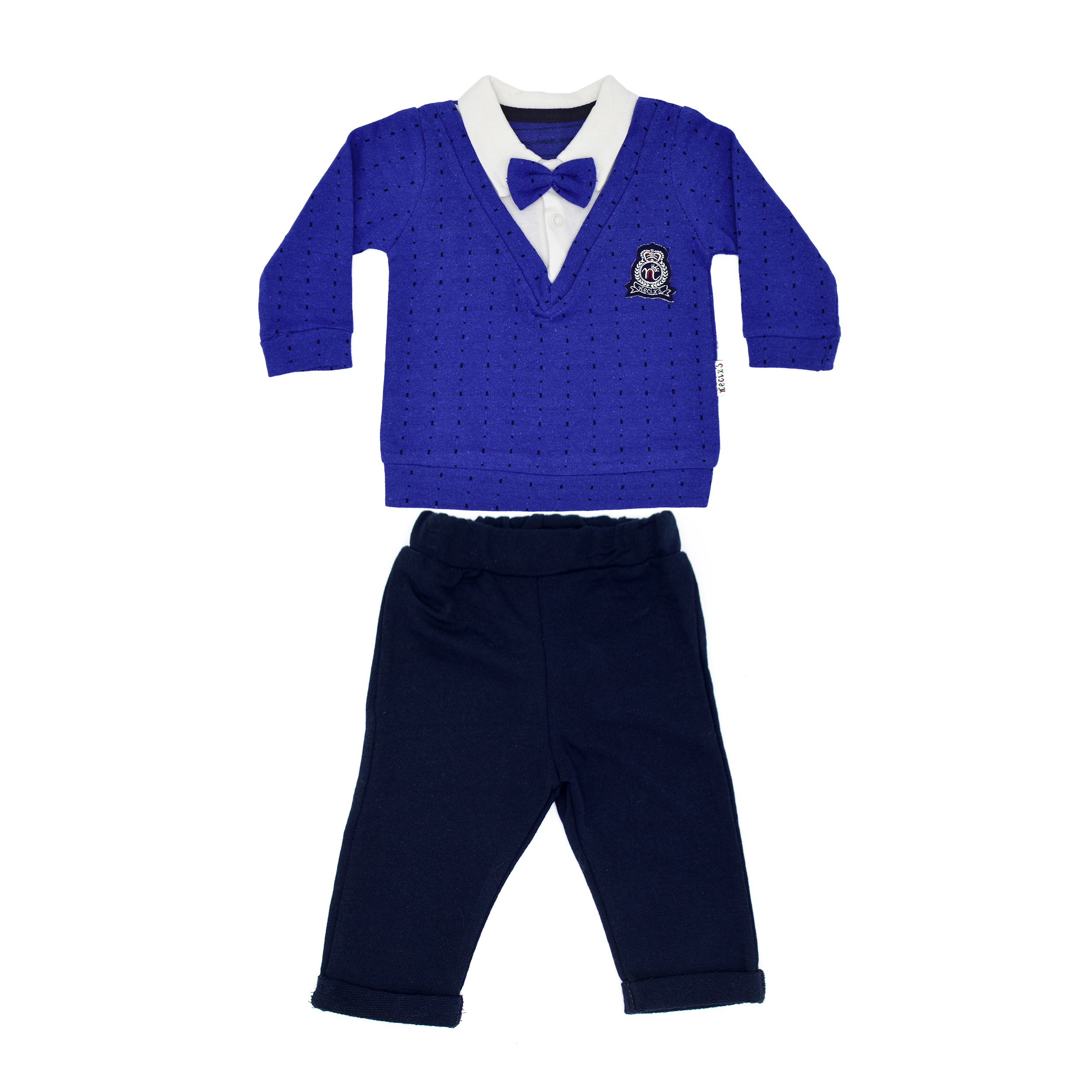 ست پلوشرت و شلوار نوزادی کد 1