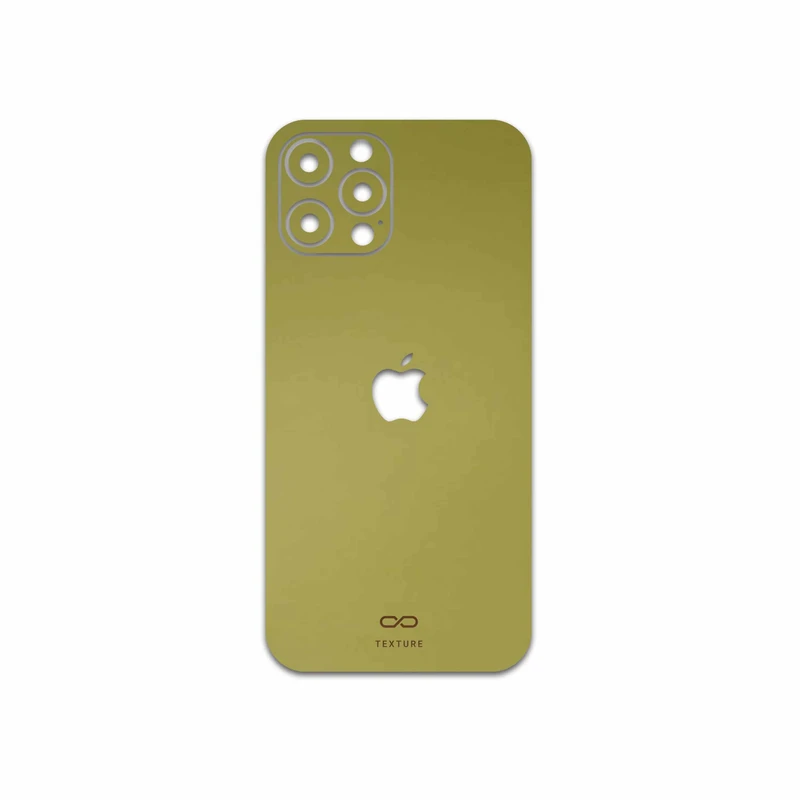 برچسب پوششی ماهوت مدل Matte-Gold مناسب برای گوشی موبایل اپل iPhone 12 Pro Max