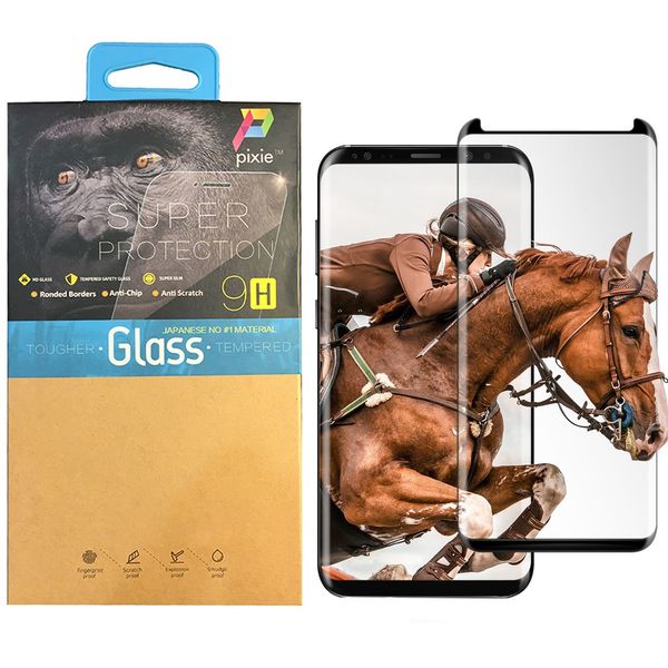 محافظ صفحه نمایش تمام چسب شیشه ای پیکسی مدل Short 3D مناسب برای گوشی سامسونگ S8 Plus محافظ صفحه نمایش تمام چسب شیشه ای پیکسی مدل Short 3D مناسب برای گوشی سامسونگ S8 Plus