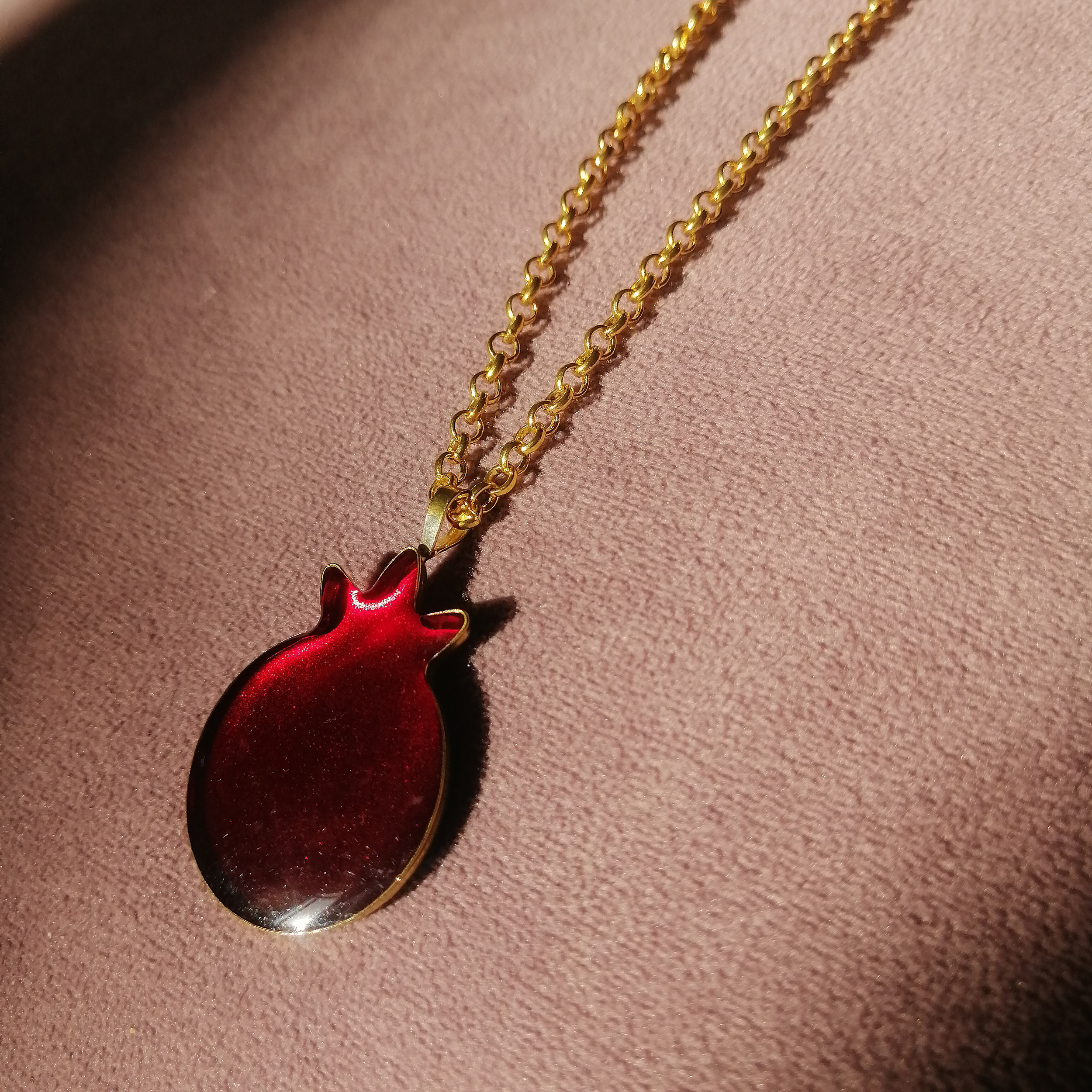 گردنبند دخترانه مدل انار گردنبند دخترانه مدل انار