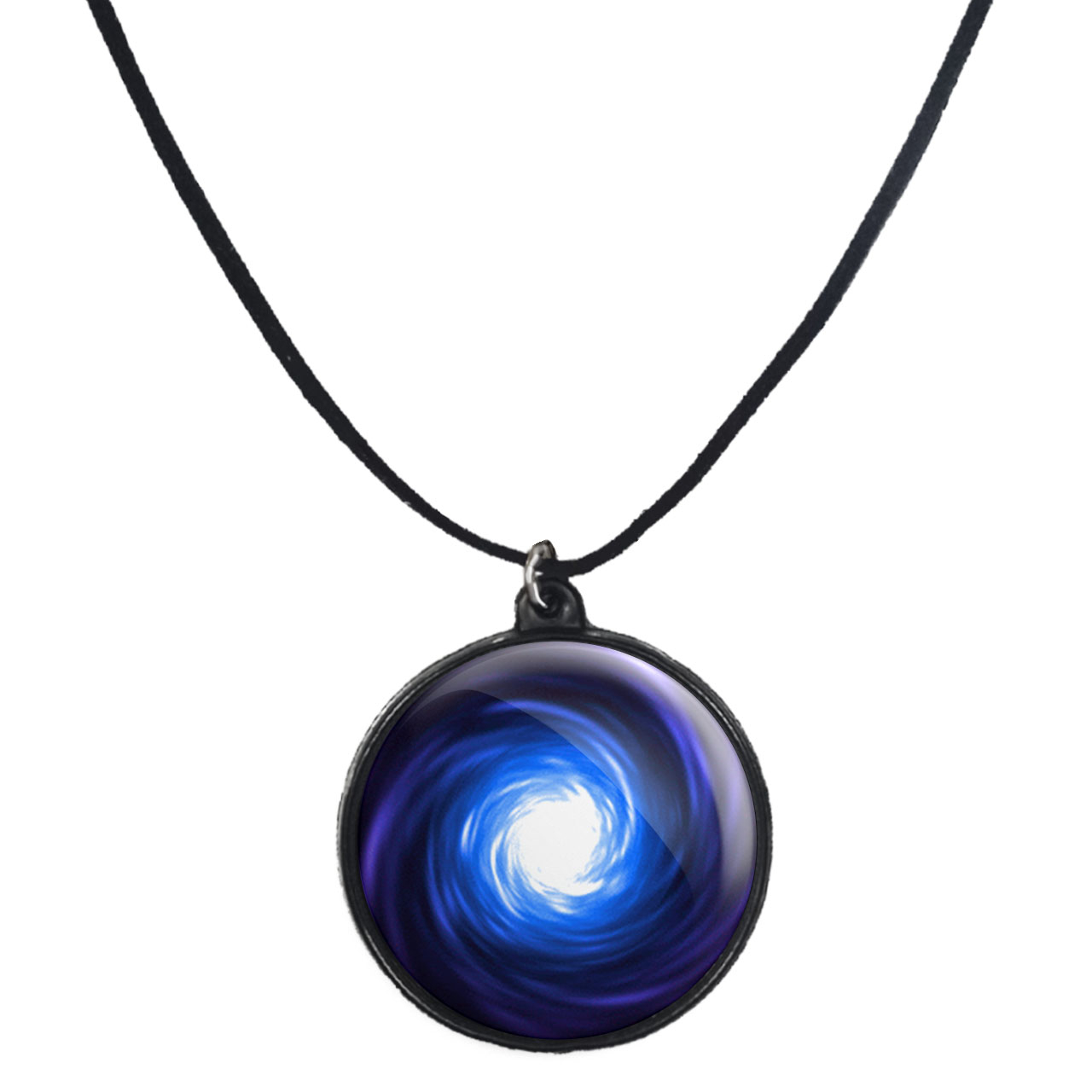 گردنبند پرمانه طرح سیاه چاله ها کد pmb.25910 مدل دو طرفه