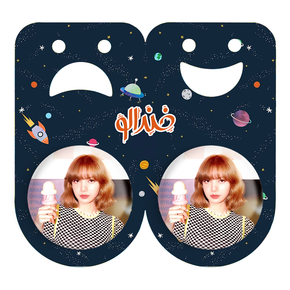 پیکسل خندالو مدل لیسا بلک پینک کد 14244 به همراه مگنت