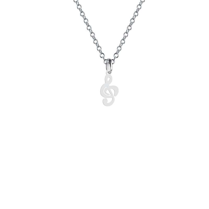 گردنبند نقره زنانه هایکا مدل نت موسیقی کد n.ha2-239