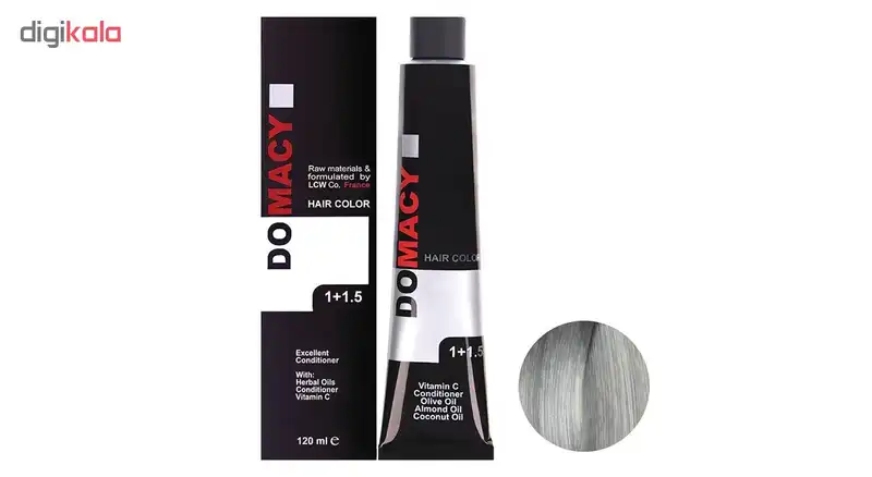 رنگ مو دوماسی سری لوکس مدل متالیک شماره 10.198 حجم 120 میلی لیتر رنگ متال