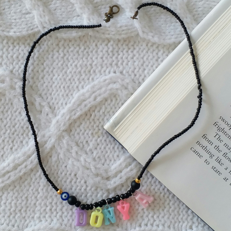 گردنبند دخترانه مدل تابستانی اسم دنیا G232 گردنبند دخترانه مدل تابستانی اسم دنیا G232