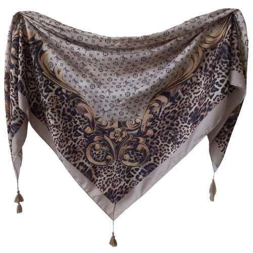 روسری زنانه لویی ویتون مدل منگوله دار