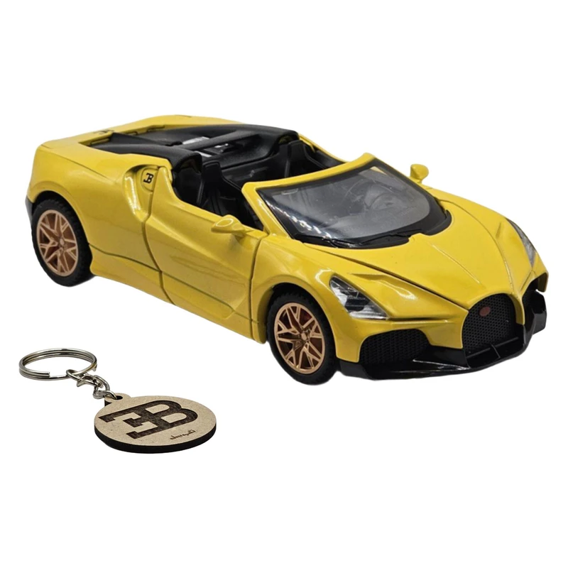 ماکت ماشین ناب سل مدل بوگاتی میسترال فلزی موزیکال به همراه جاسوییچی