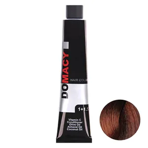 رنگ مو دوماسی سری مسی متوسط شماره 4.4 حجم 120 میلی لیتر رنگ قهوه ای مسی