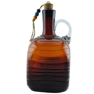 بطری شیشه ای طرح چهارگوش نواری کد 510