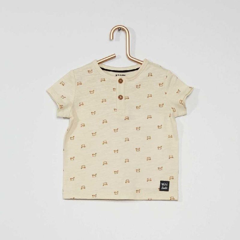 تی شرت آستین کوتاه نوزادی کیابی مدل خرچنگ -  - 3