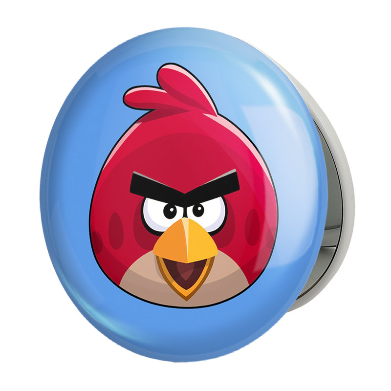 آینه جیبی خندالو طرح پرندگان خشمگین Angry Birds مدل تاشو کد 13868 