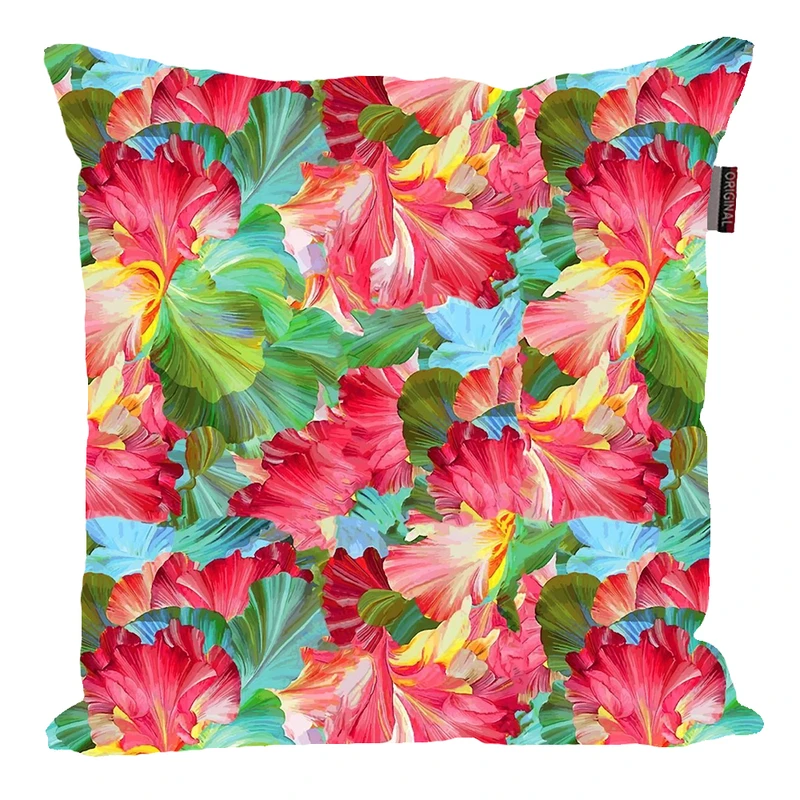 کوسن پاد آفرین مدل فانتزی طرح گل و برگ کد PK40642