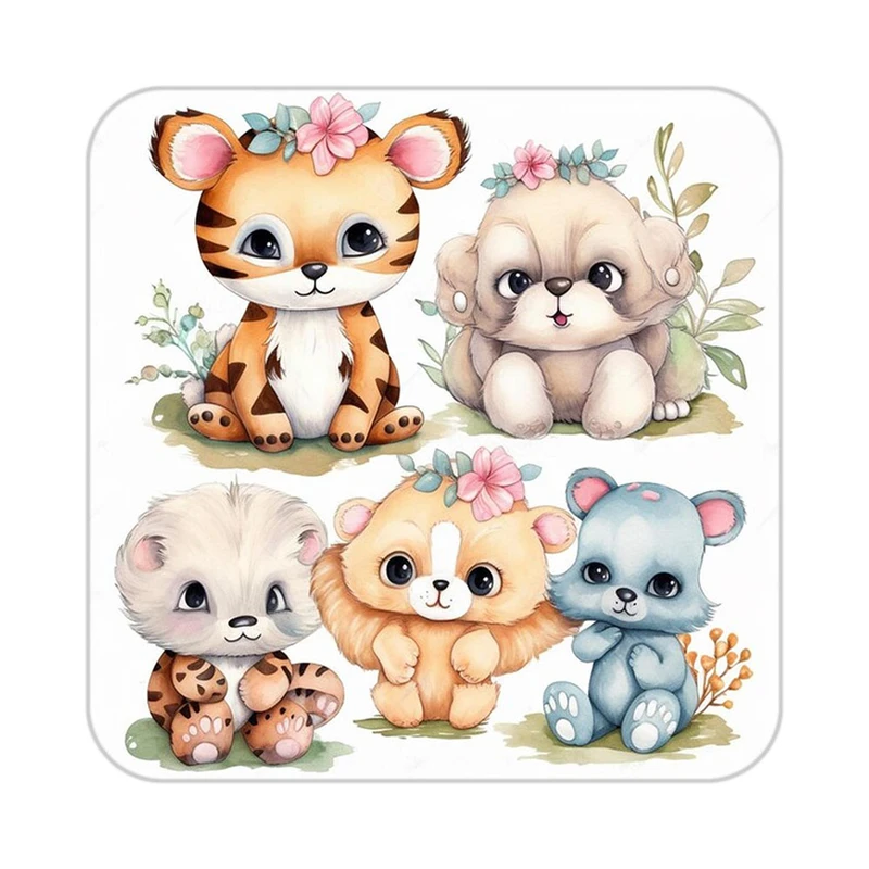 زیر لیوانی کاکتی طرح حیوانات کارتونی مدل mp28569