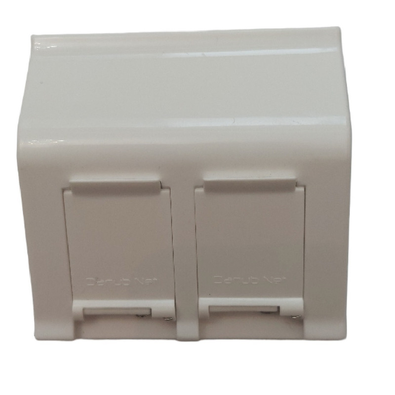 فیس پلیت  2 پورت دانوب مدل زاویه دار