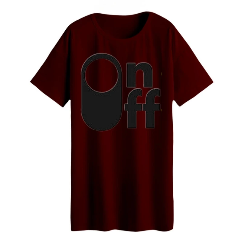 تی شرت لانگ زنانه مدل نوشته کد 6