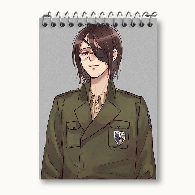 دفتر یادداشت 50 برگ خندالو مدل هانجی انیمه اتک آن تایتان Attack on Titan کد 18608