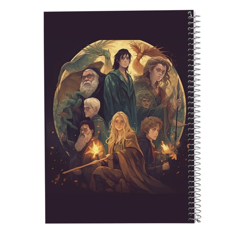 دفتر مشق 100 برگ مدوپد مدل هری پاتر harrypotter کد DF10309