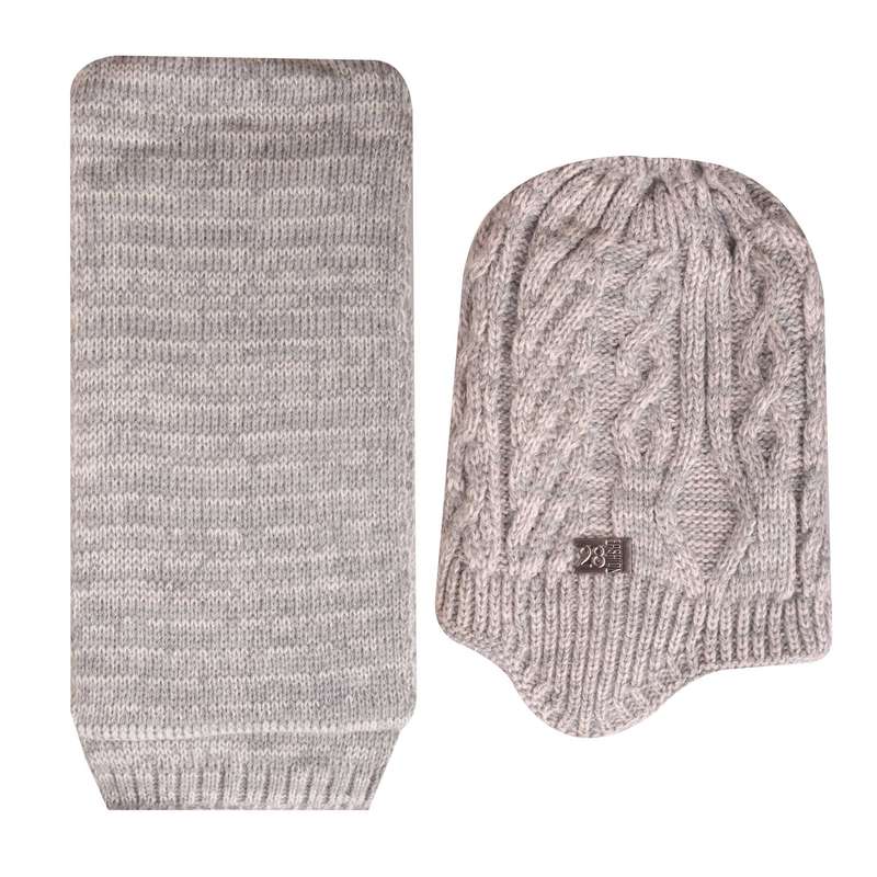 ست کلاه و شال گردن بافتنی بچگانه مدل SF-0024