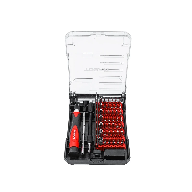 ست پیچ گوشتی ساعتی توسن مدل T4801 بسته 45 عددی