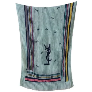 شال زنانه مدل نخی تابستانی چین دار