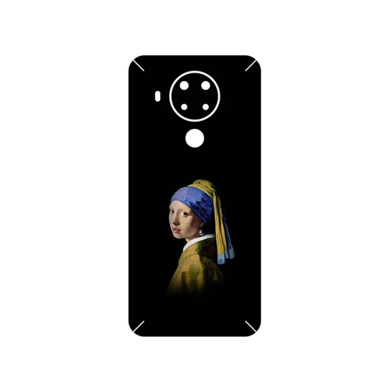 برچسب پوششی ماهوت مدل Girl with a Pearl Earring of Vermeer مناسب برای گوشی موبایل نوکیا 5.4