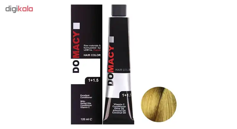 رنگ مو دوماسی سری بژ شماره 7.31 حجم 120 میلی لیتر رنگ بلوند بژ متوسط