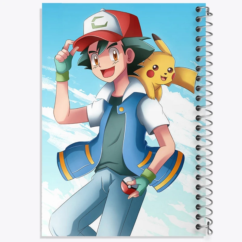 دفتر مشق 50 برگ خندالو طرح انیمه پوکمون (Pokemon) کد F2037