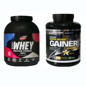 پودر گینر اولترا پاور پگاه 2.5 کیلوگرم به همراه پودر پروتئین وانیل کاله پرو 1800 گرم