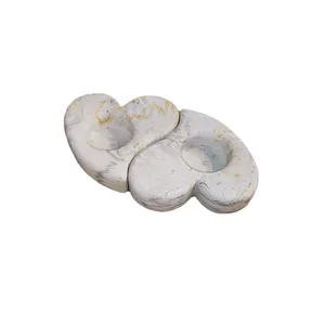 جا شمعی سنگی طرح قلب مدلH2 مجموعه 2 عددی