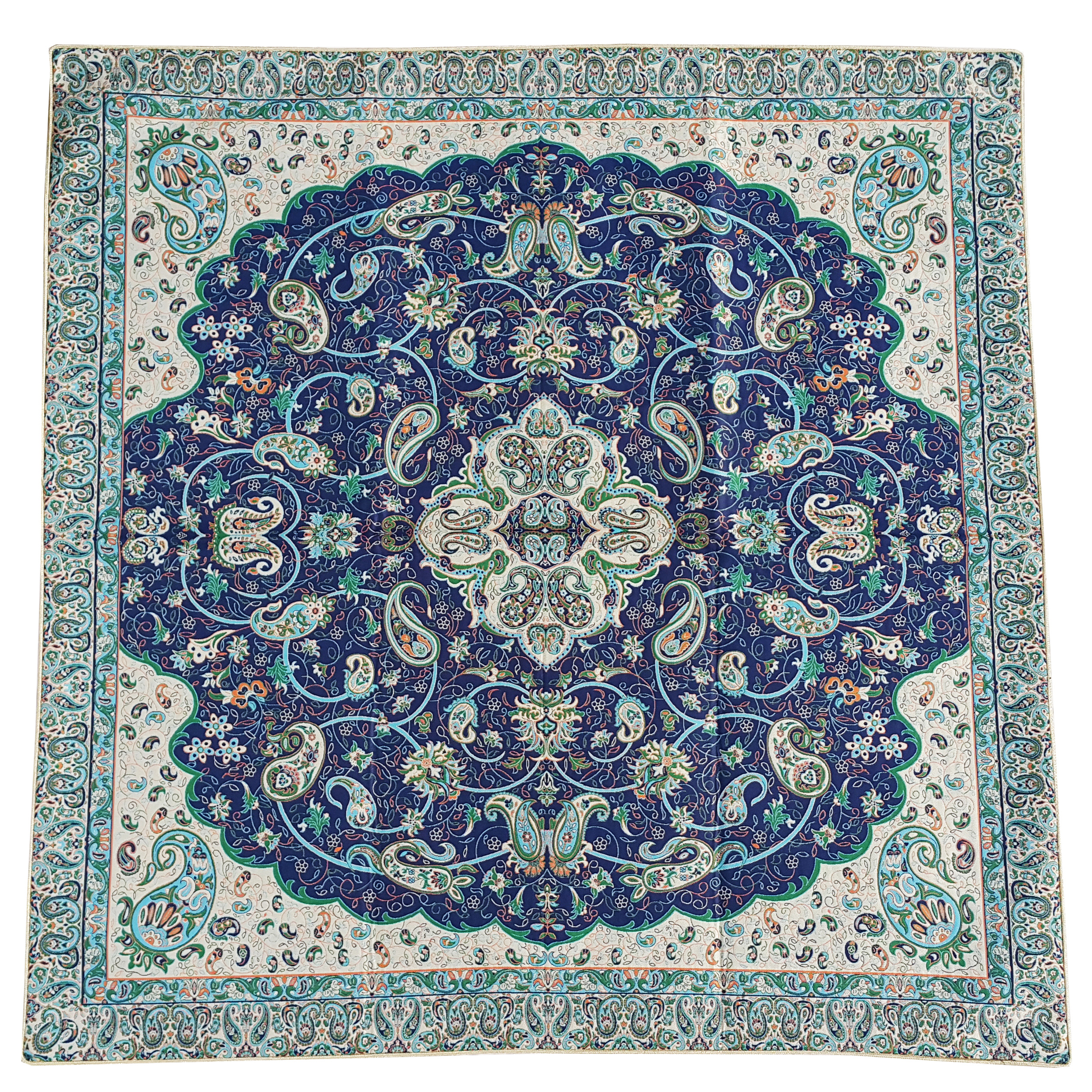 Silk cashmere tablecloth, Shah Abbasi Model, code 01