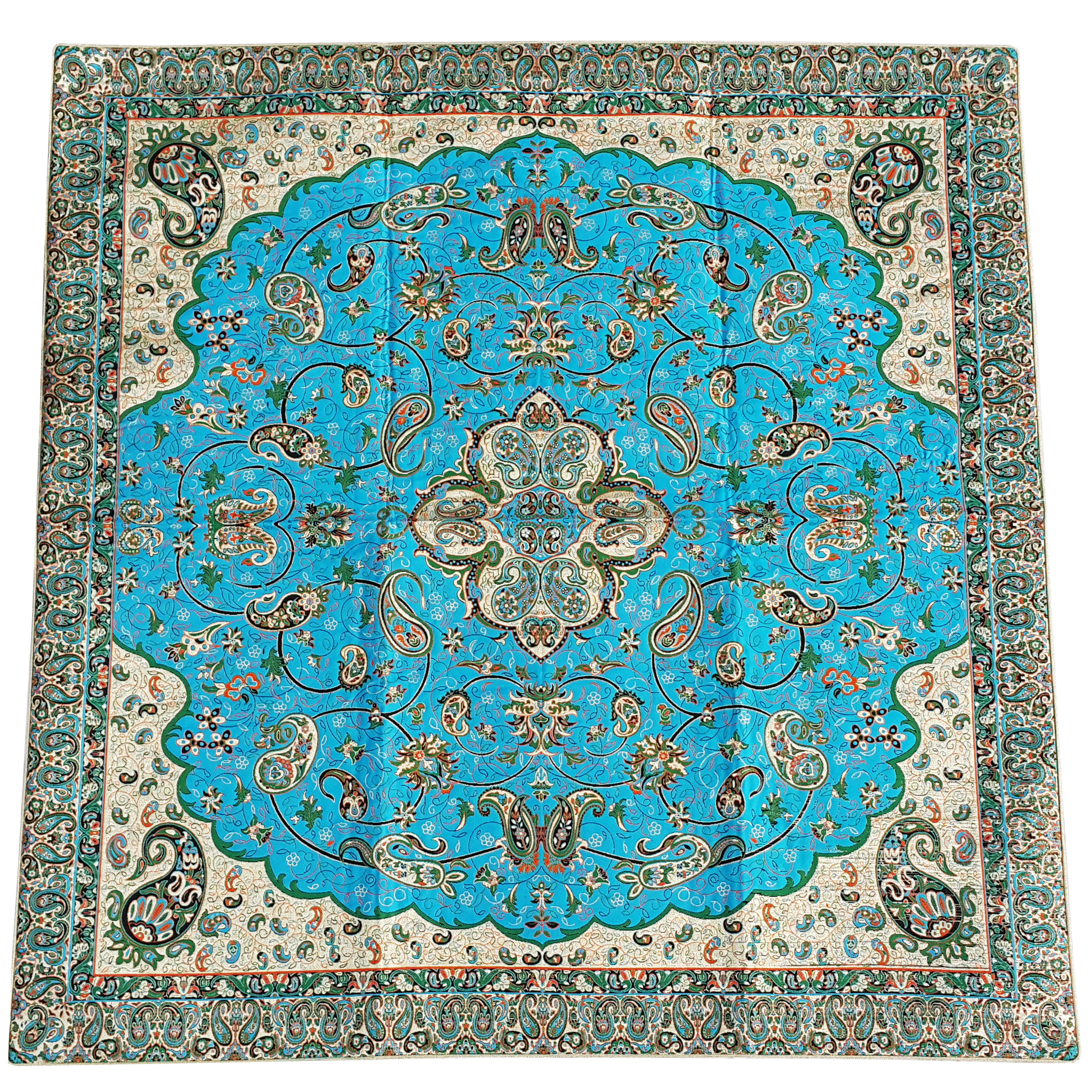 رومیزی ترمه ابریشم طرح شاه عباسی کد 04
