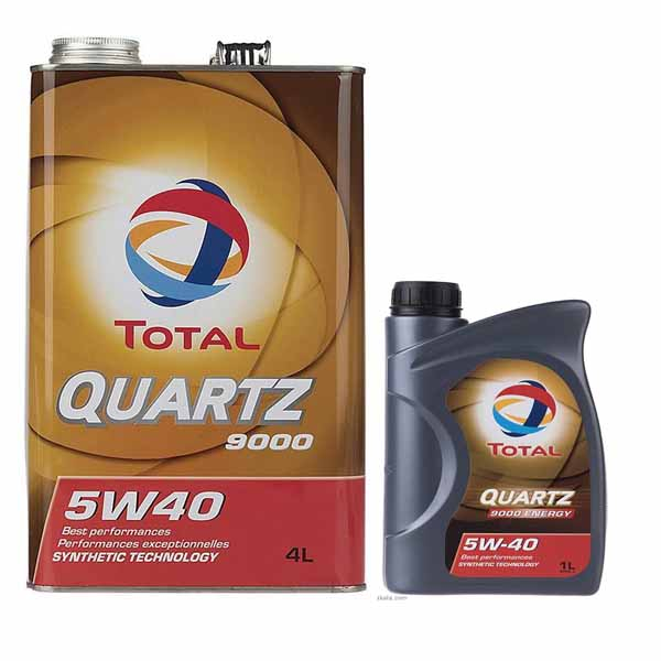 روغن موتور خودرو توتال 5W-40 مدل Quartz 9000
